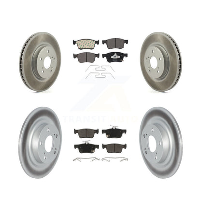 Coated Disc Rotors and Semi-Metallic Brake Pads Kit-KGF-104105