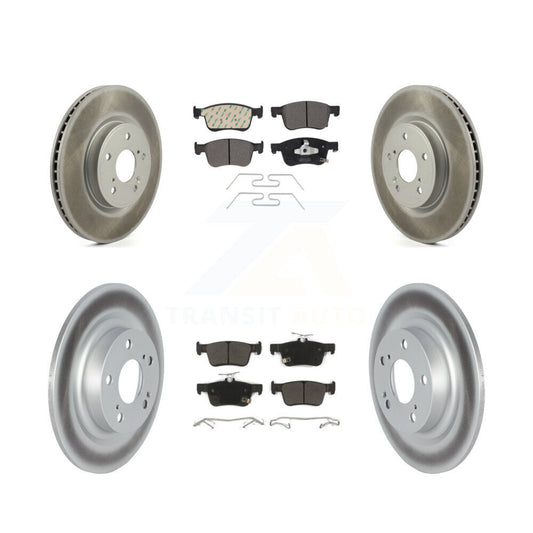 Coated Disc Rotors and Semi-Metallic Brake Pads Kit-KGF-104105