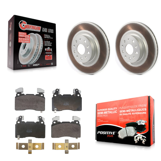 Coated Disc Rotors and Semi-Metallic Brake Pads Kit-KGF-104109