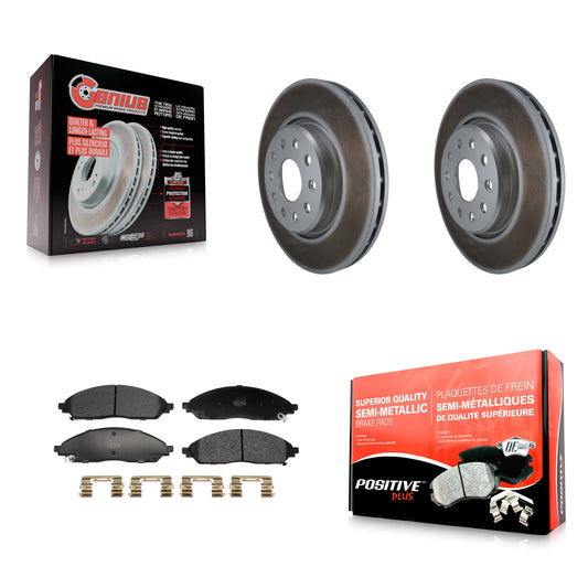 Disc Rotors and Semi-Metallic Brake Pads Kit-KGF-104116