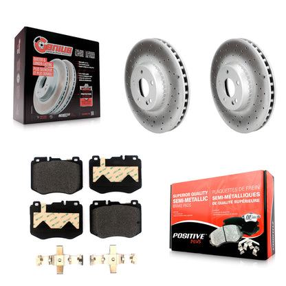 Disc Rotors and Semi-Metallic Brake Pads Kit-KGF-104133