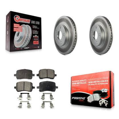 Coated Disc Rotors and Semi-Metallic Brake Pads Kit-KGF-104135