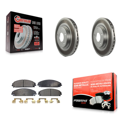 Coated Disc Rotors and Semi-Metallic Brake Pads Kit-KGF-104144