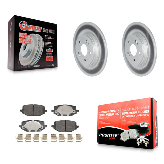 Coated Disc Rotors and Semi-Metallic Brake Pads Kit-KGF-104150