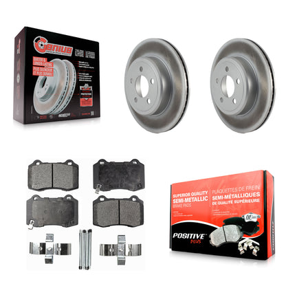 Coated Disc Rotors and Semi-Metallic Brake Pads Kit-KGF-104157