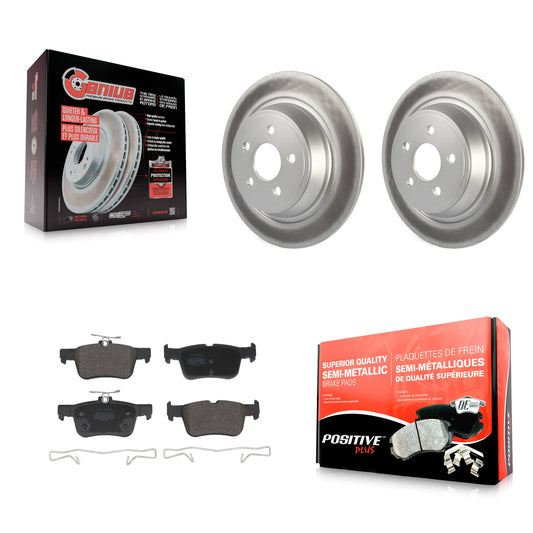 Coated Disc Rotors and Semi-Metallic Brake Pads Kit-KGF-104158