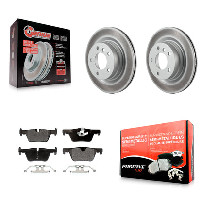 Coated Disc Rotors and Semi-Metallic Brake Pads Kit-KGF-104164