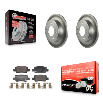 Coated Disc Rotors and Semi-Metallic Brake Pads Kit-KGF-104165