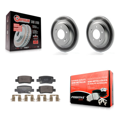 Coated Disc Rotors and Semi-Metallic Brake Pads Kit-KGF-104166