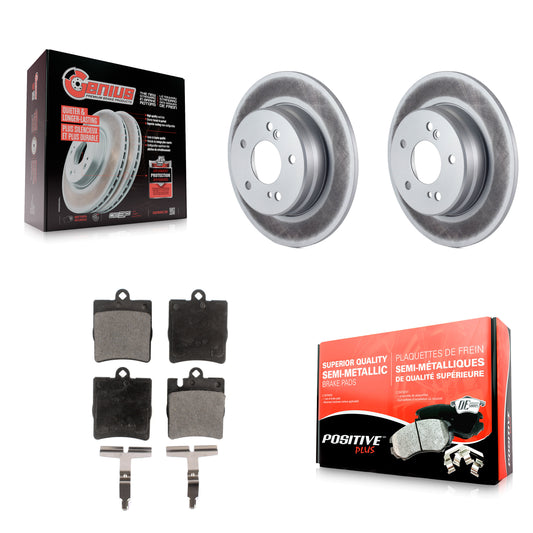Coated Disc Rotors and Semi-Metallic Brake Pads Kit-KGF-104170