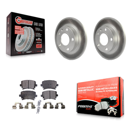Coated Disc Rotors and Semi-Metallic Brake Pads Kit-KGF-104174