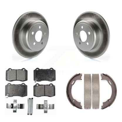 Coated Disc Rotors and Semi-Metallic Brake Pads Kit-KGF-104177