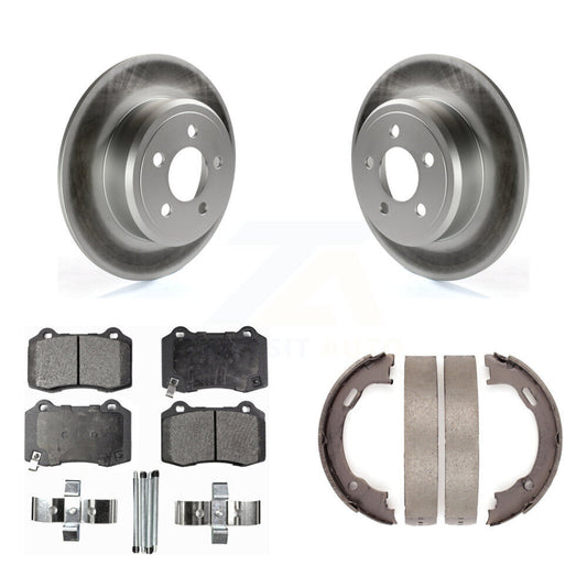 Coated Disc Rotors and Semi-Metallic Brake Pads Kit-KGF-104177