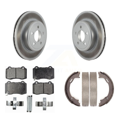Coated Disc Rotors and Semi-Metallic Brake Pads Kit-KGF-104178