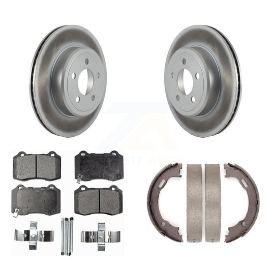 Coated Disc Rotors and Semi-Metallic Brake Pads Kit-KGF-104178