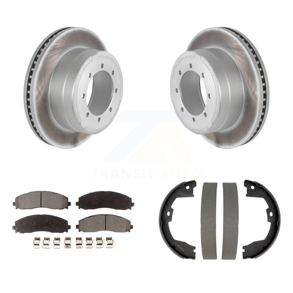 Coated Disc Rotors and Semi-Metallic Brake Pads Kit-KGF-104188
