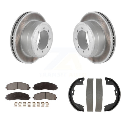 Coated Disc Rotors and Semi-Metallic Brake Pads Kit-KGF-104188