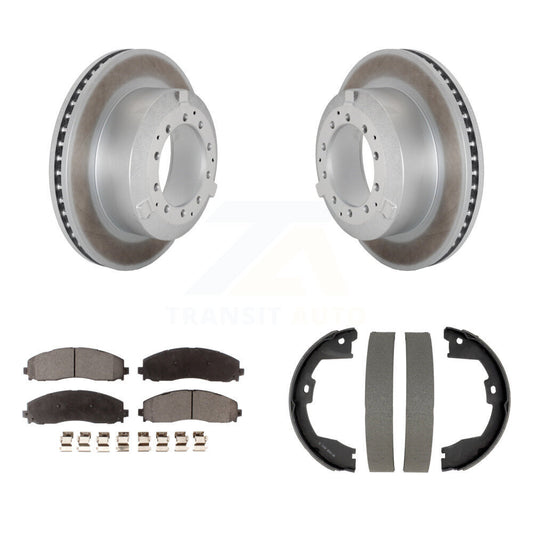 Coated Disc Rotors and Semi-Metallic Brake Pads Kit-KGF-104191