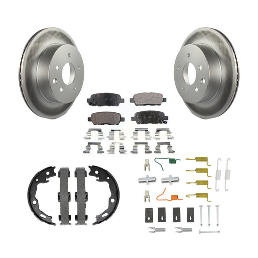 Coated Disc Rotors and Semi-Metallic Brake Pads Kit-KGF-104214
