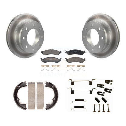 Coated Disc Rotors and Semi-Metallic Brake Pads Kit-KGF-104218