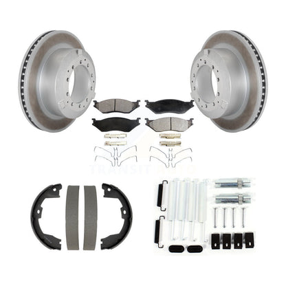 Coated Disc Rotors and Semi-Metallic Brake Pads Kit-KGF-104225