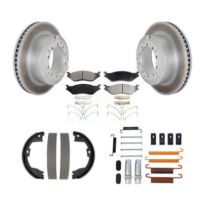 Coated Disc Rotors and Semi-Metallic Brake Pads Kit-KGF-104226