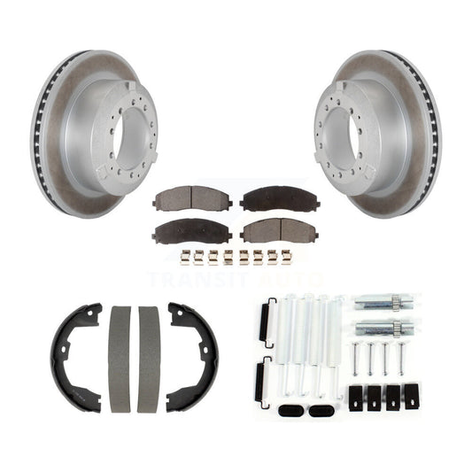 Coated Disc Rotors and Semi-Metallic Brake Pads Kit-KGF-104227