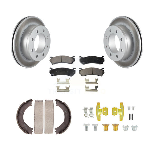 Coated Disc Rotors and Semi-Metallic Brake Pads Kit-KGF-104233