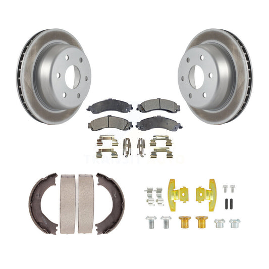 Coated Disc Rotors and Semi-Metallic Brake Pads Kit-KGF-104234