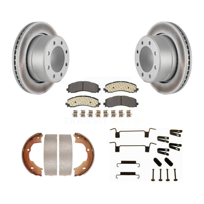 Coated Disc Rotors and Semi-Metallic Brake Pads Kit-KGF-104245