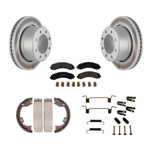 Coated Disc Rotors and Semi-Metallic Brake Pads Kit-KGF-104246