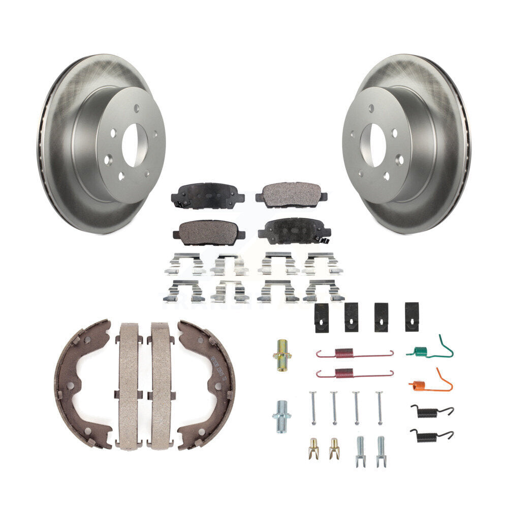Coated Disc Rotors and Semi-Metallic Brake Pads Kit-KGF-104254