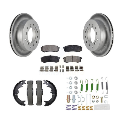 Coated Disc Rotors and Semi-Metallic Brake Pads Kit-KGF-104259