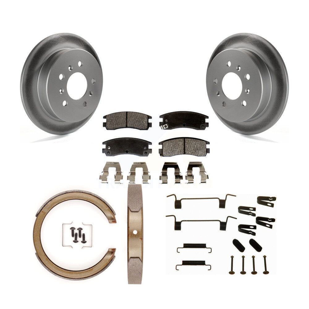 Coated Disc Rotors and Semi-Metallic Brake Pads Kit-KGF-104264