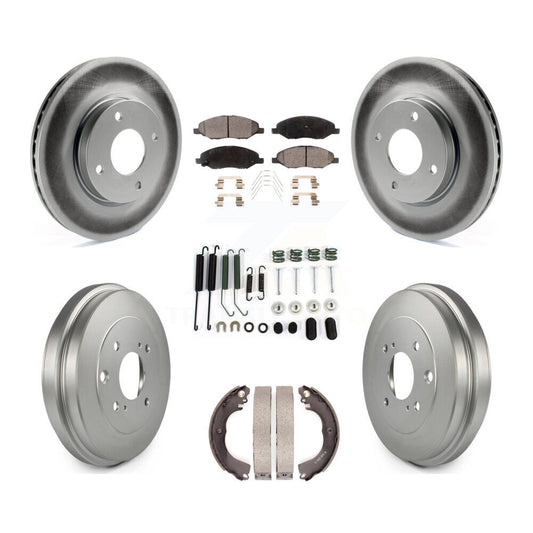 Coated Disc Rotors and Semi-Metallic Brake Pads Kit-KGF-104275