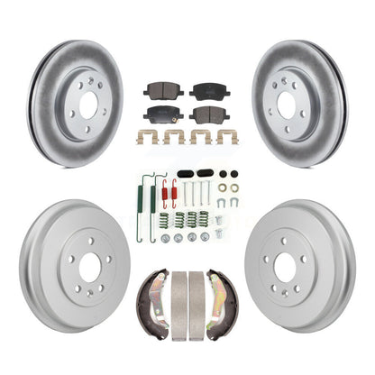 Coated Disc Rotors and Semi-Metallic Brake Pads Kit-KGF-104276