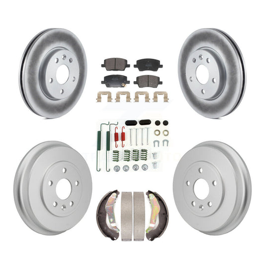 Coated Disc Rotors and Semi-Metallic Brake Pads Kit-KGF-104276