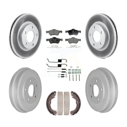 Coated Disc Rotors and Semi-Metallic Brake Pads Kit-KGF-104277