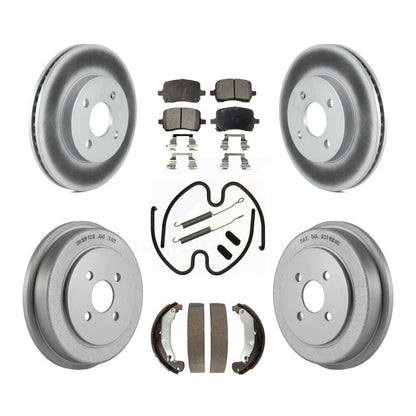 Coated Disc Rotors and Semi-Metallic Brake Pads Kit-KGF-104279