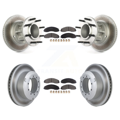 Coated Disc Rotors and Semi-Metallic Brake Pads Kit-KGF-104281