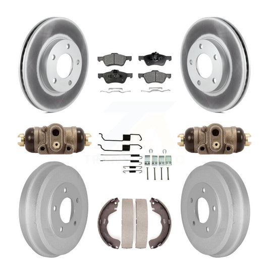 Coated Disc Rotors and Semi-Metallic Brake Pads Kit-KGF-104283