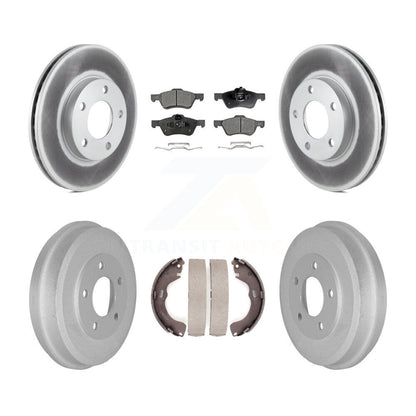 Coated Disc Rotors and Semi-Metallic Brake Pads Kit-KGF-104287