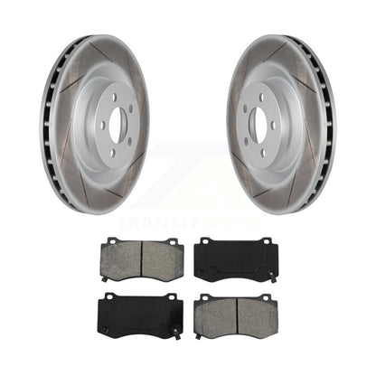 Coated Slotted Disc Rotors and Semi-Metallic Brake Pads Kit-KGS-100163 - Kit.bestparts.ca