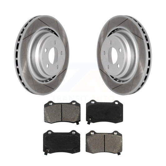 Coated Slotted Disc Rotors and Semi-Metallic Brake Pads Kit-KGS-101252 - Kit.bestparts.ca