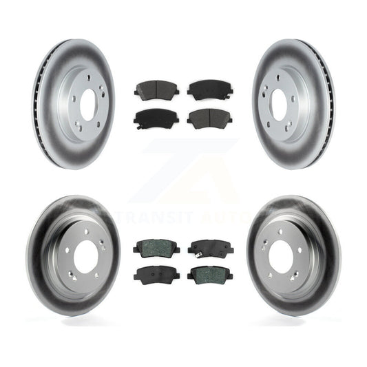 Coated Disc Rotors and Semi-Metallic Brake Pads Kit-KGS-102338 - Kit.bestparts.ca