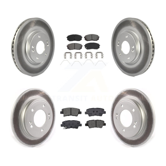Coated Disc Rotors and Semi-Metallic Brake Pads Kit-KGS-102458 - Kit.bestparts.ca