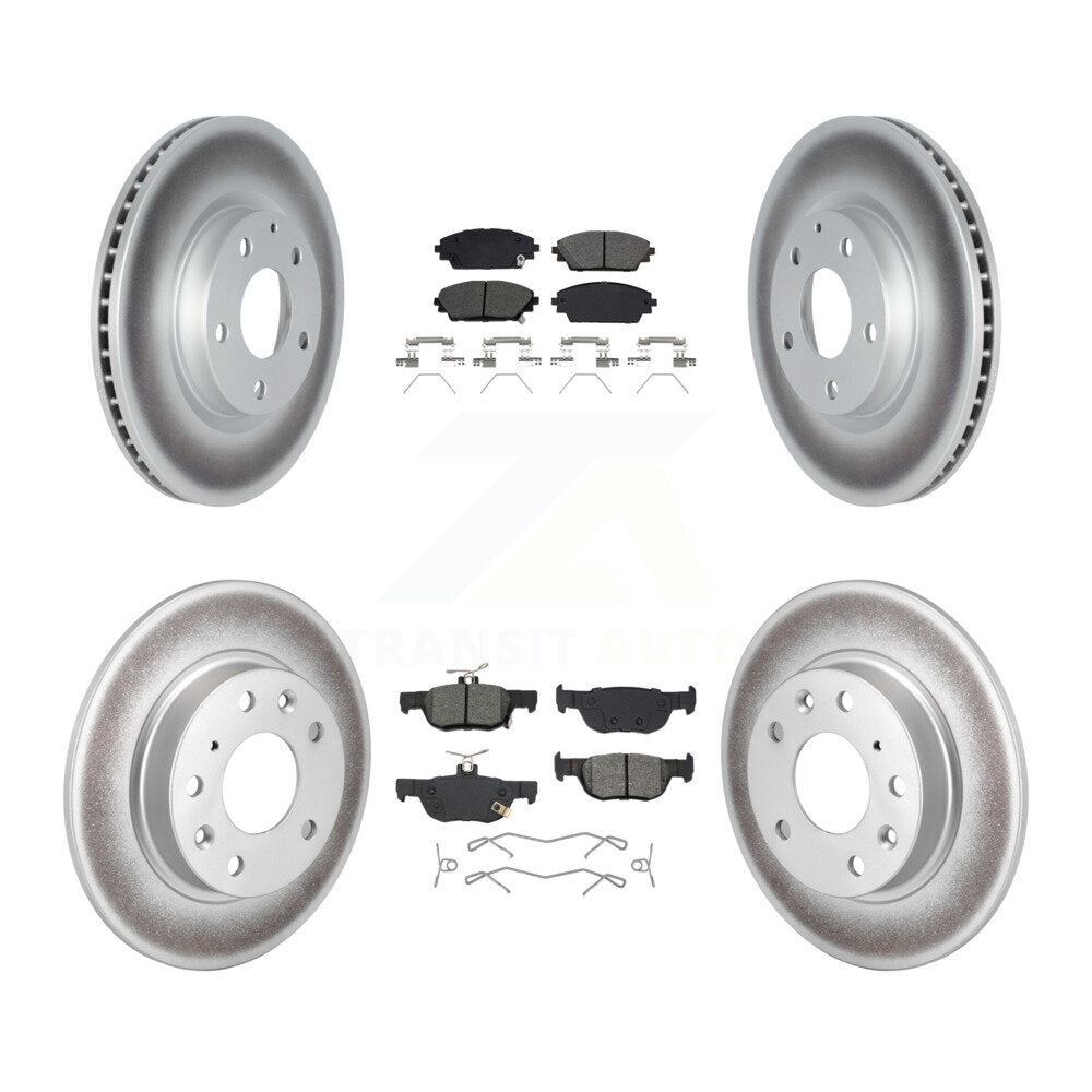 Coated Disc Rotors and Semi-Metallic Brake Pads Kit-KGS-102589 - Kit.bestparts.ca