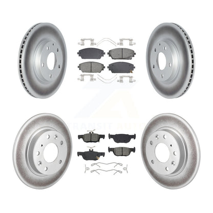 Coated Disc Rotors and Semi-Metallic Brake Pads Kit-KGS-102593 - Kit.bestparts.ca