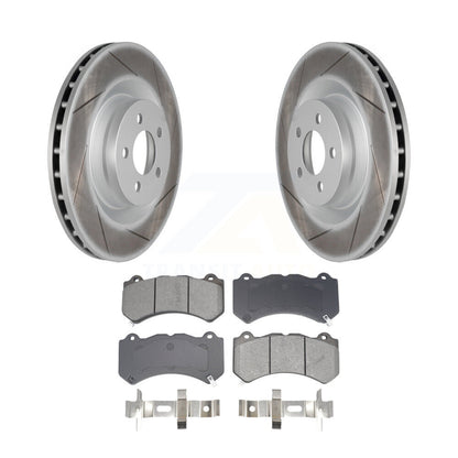 Coated Slotted Disc Rotors and Semi-Metallic Brake Pads Kit-KGS-102666 - Kit.bestparts.ca