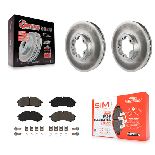 Coated Disc Rotors and Semi-Metallic Brake Pads Kit-KGS-102820